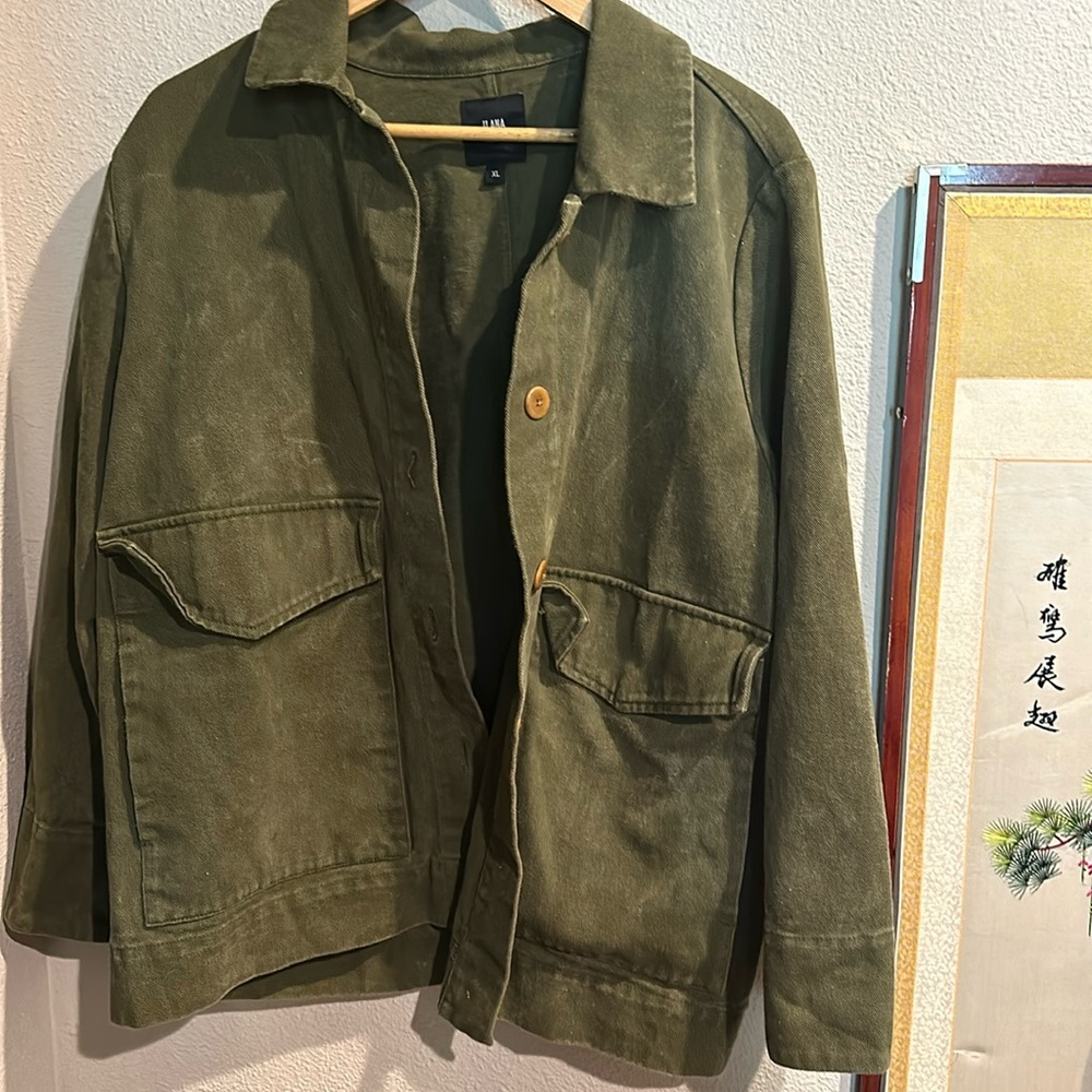 Ilana kohn xl canvas green jacket